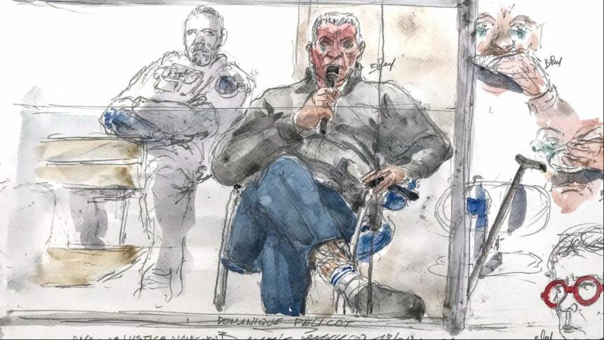 Dominique Pelicot, interrogado por su presunta implicación en una violación y un asesinato