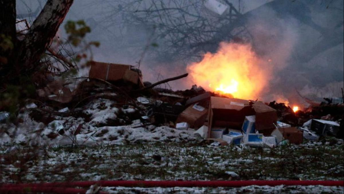 Una cámara de seguridad capta el momento del accidente aéreo en Vilna donde ha muerto un español
