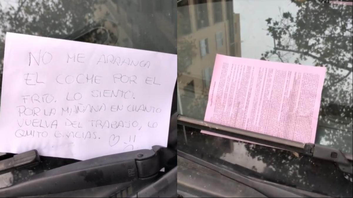 Deja una nota en el coche para evitar una multa y la respuesta de la policía sorprende: “No hay piedad”
