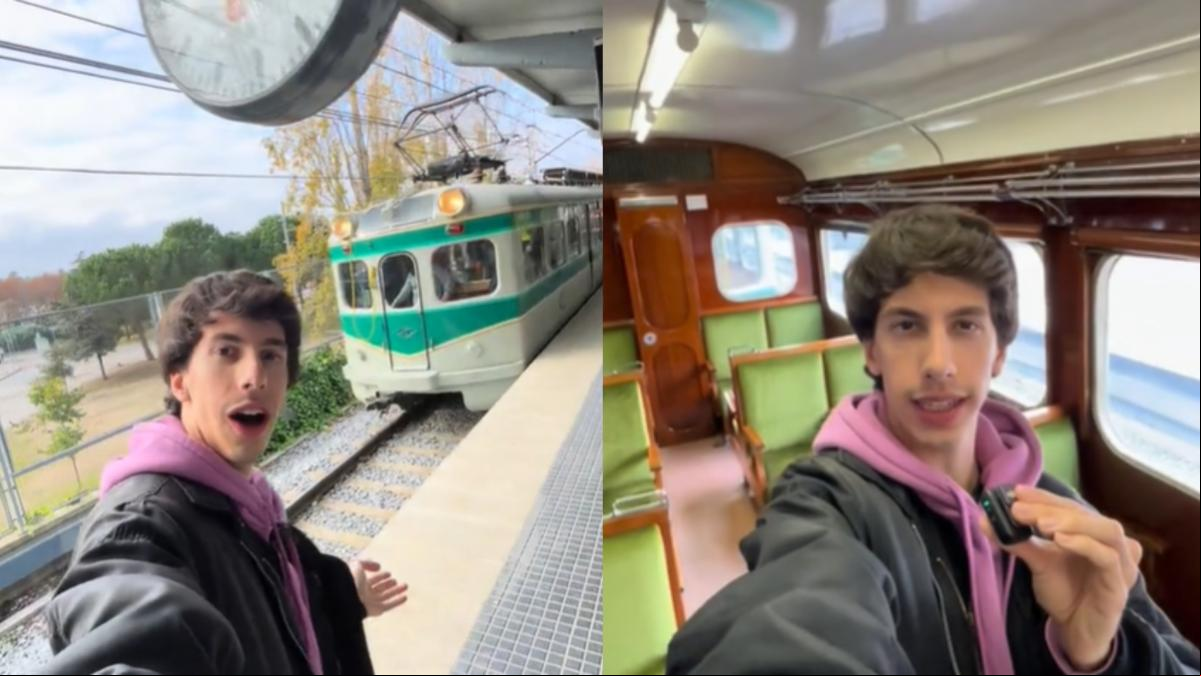 Así es el histórico Tren Granota: cada primer domingo del mes en la línea Barcelona-Vallès