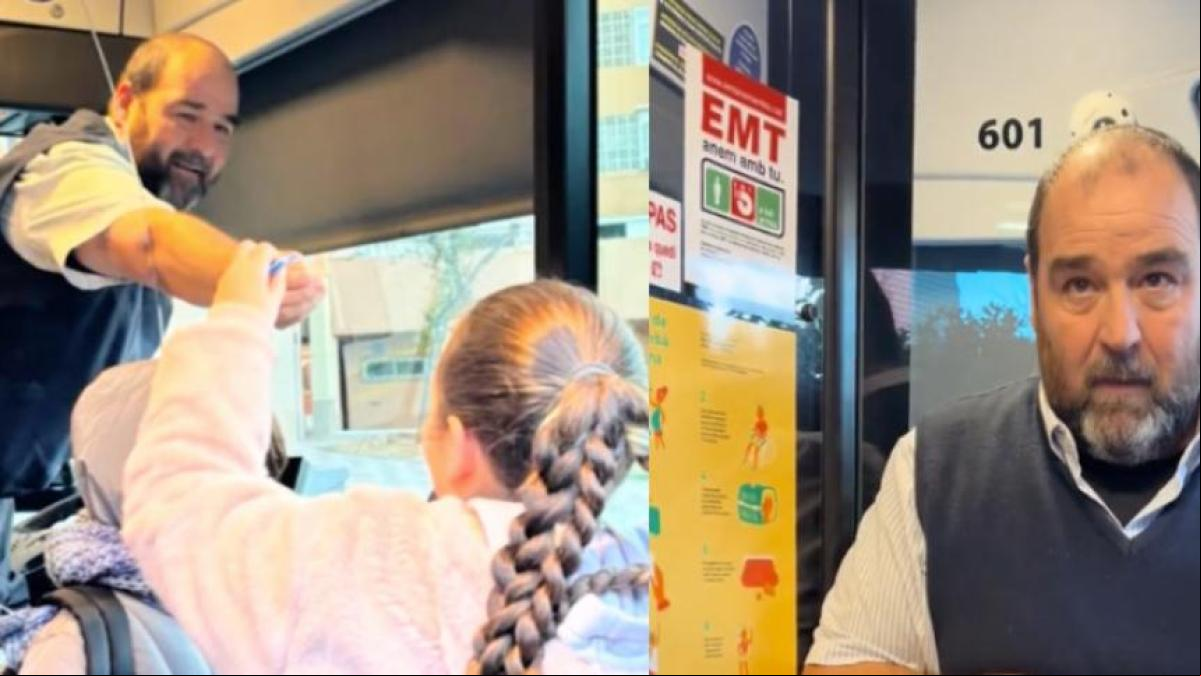 El detallazo navideño de un conductor de autobús en Tarragona con los niños que suelen ser sus pasajeros: “A los padres no”