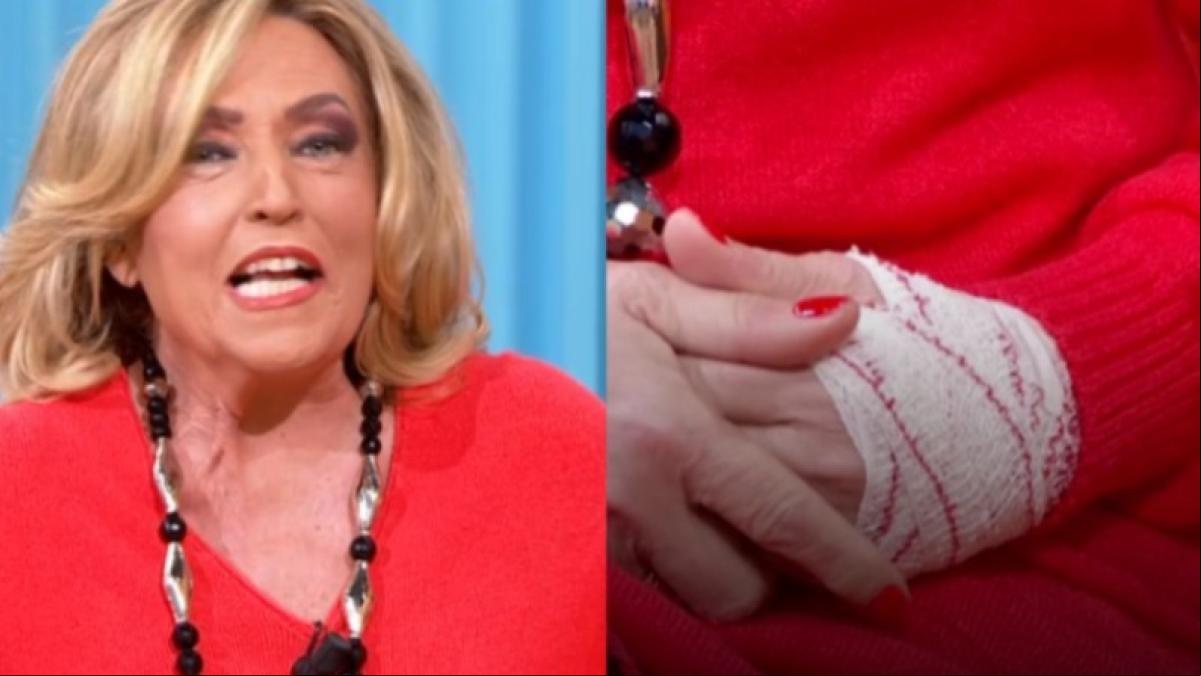 Lydia Lozano reaparece en Mañaneros con la mano vendada: Ha tenido que pasar por quirófano
