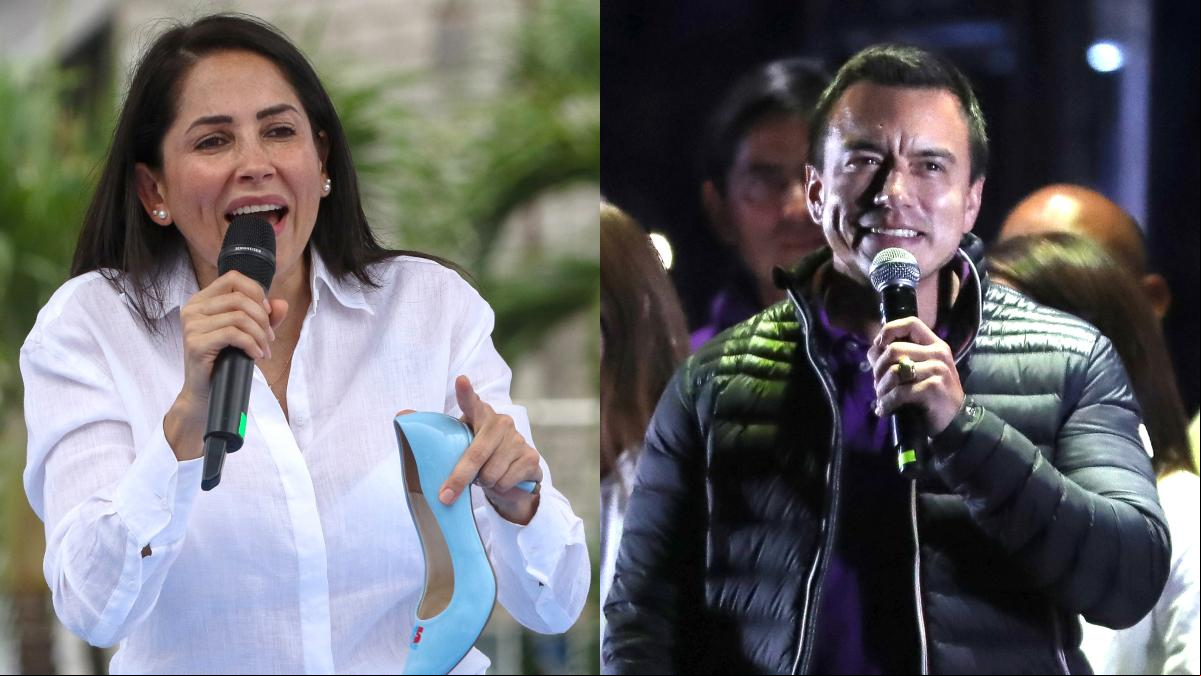 El empate técnico entre Noboa y González obliga a Ecuador a ir a una segunda vuelta de las elecciones