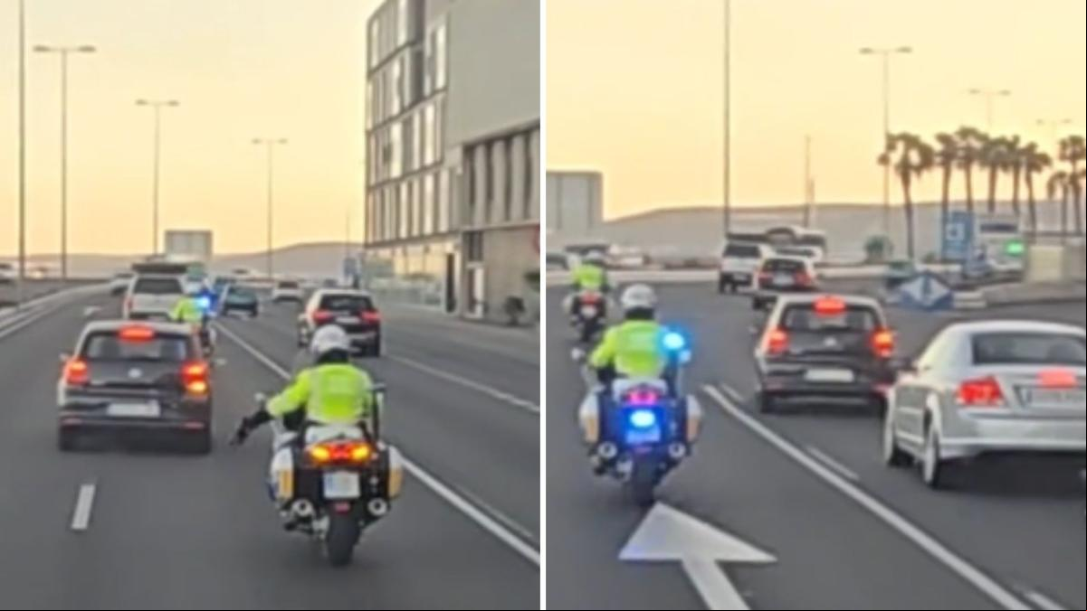 El surrealista comportamiento de un conductor en Gran Canaria tras las indicaciones de un agente de la policía: “No sólo no le hace caso”