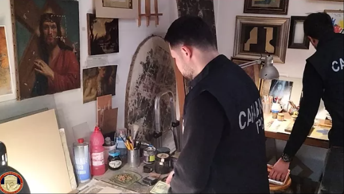 Hallado en Roma un taller clandestino con obras falsificadas de Picasso y Rembrandt
