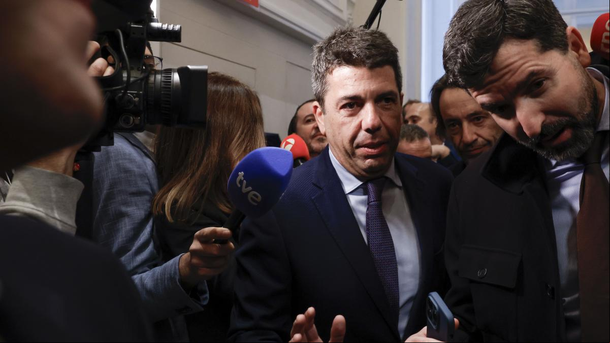 El listado de llamadas apunta a que Mazón llegó al Cecopi pasadas las 19:43 del día 29