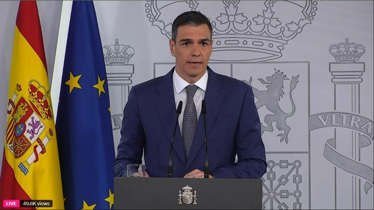 Sánchez confirma la causa de la caída del suministro eléctrico: “15 GW se han perdido súbitamente, en apenas cinco segundos”