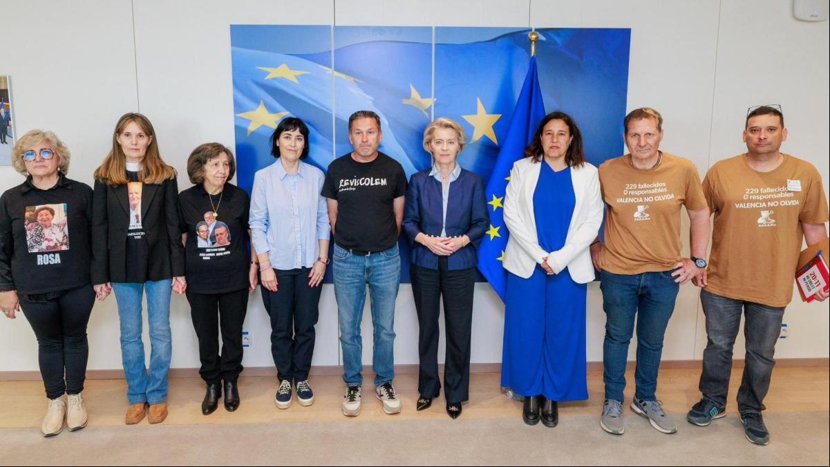 Von der Leyen se compromete a visitar las zonas afectadas por la dana en Valencia