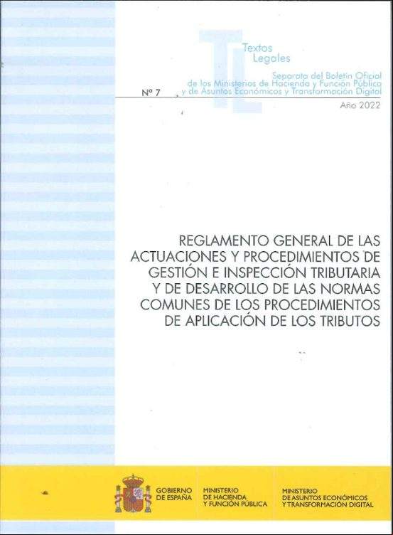 Reglamento General De Las Actuaciones Y Procedimientos De Gestión E In