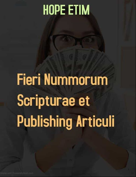 Fieri Nummorum Scripturae Et Publishing Articuli (ebook)