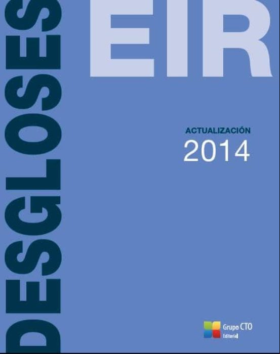 Desgloses Eir. Actualizacion 2014 Desgloses Eir. Actualizacion 2014
