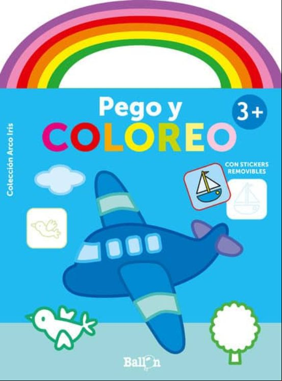 Arco Iris - Pego Y Coloreo +3 Avion