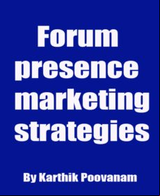 Forum Presence Marketing Strategies (ebook)