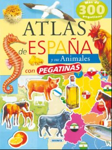Atlas De España Y Sus Animales Con Pegatinas