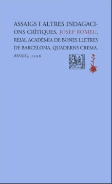ASSAIGS I ALTRES INDAGACIONS CRITIQUES (edición en catalán)