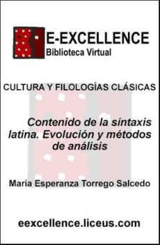 Contenido De La Sintaxis Latina : Evolución Y Métodos De Análisis (ebo