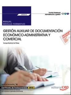 (uf0519) Manual Gestion Auxiliar De Documentacion Economico- istr
