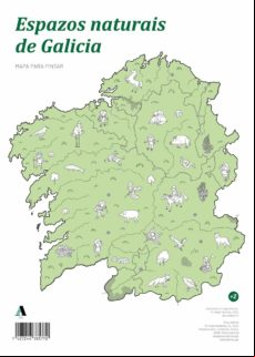 Mapa Para Pintar Espazos Naturais De Galicia