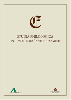 STUDIA PHILOLOGICA IN HONOREM JOSE ANTONIO SAMPER