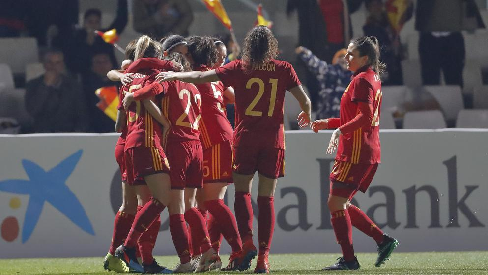 Las universitarias de la selección española de fútbol