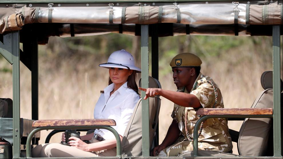 Este fue el colorido viaje a África de Melania Trump
