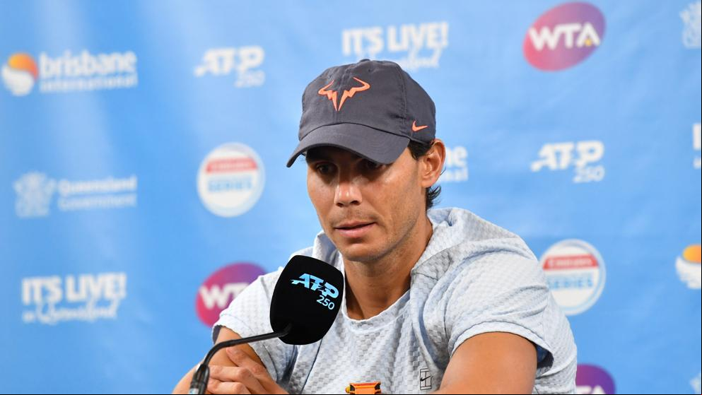 Nadal se retira del Torneo de Brisbane por lesión