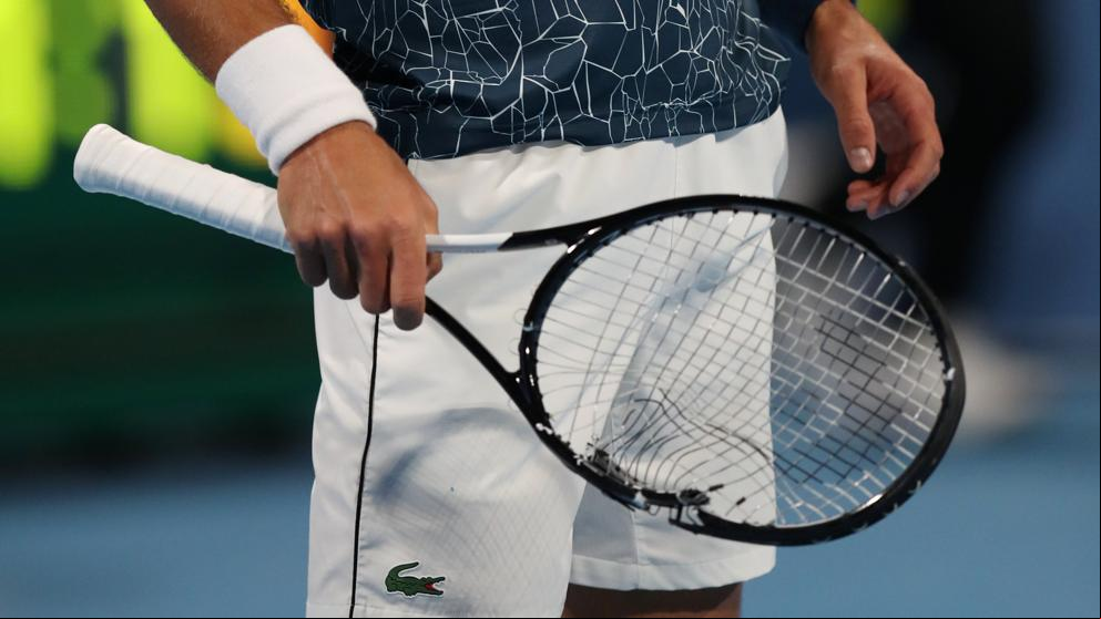 El monumental enfado de Djokovic al perder frente a Bautista