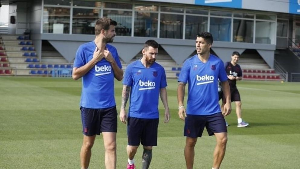 Último entrenamiento del Barça antes de enfrentarse al Inter