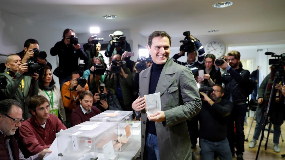 Elecciones 10-N: Así ha votado Albert Rivera