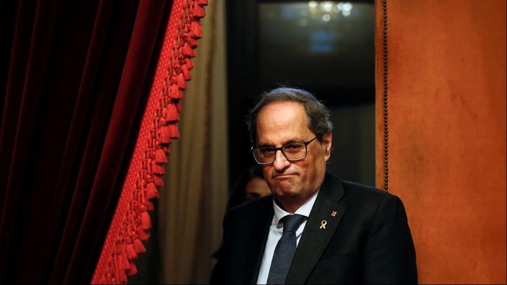 Torra ironiza con los resultados de Ciudadanos