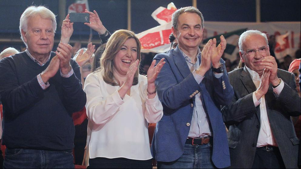 De Zapatero a Guerra, la vieja guardia del PSOE juzga sin tapujos el pacto con Podemos