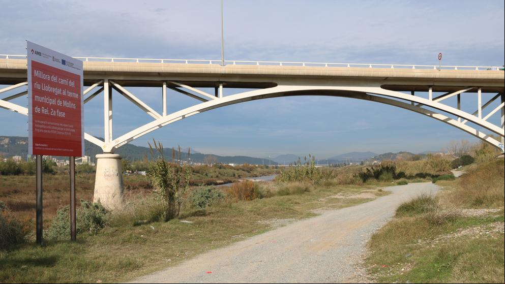 Inician las obras de mejora del camino del río Llobregat entre Molins de Rei y Sant Feliu