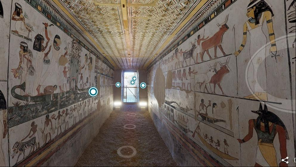 Una interesante paseo virtual por las tumbas y monumentos del antiguo Egipto