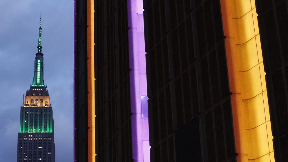 El Empire State Building se ilumina con los colores de los Lakers para homenajear a Kobe Bryant
