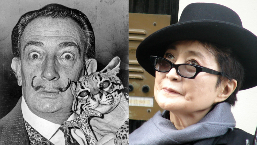 Salvador Dalí estafó 10.000 dólares a Yoko Ono tras venderle un mechón falso de su bigote