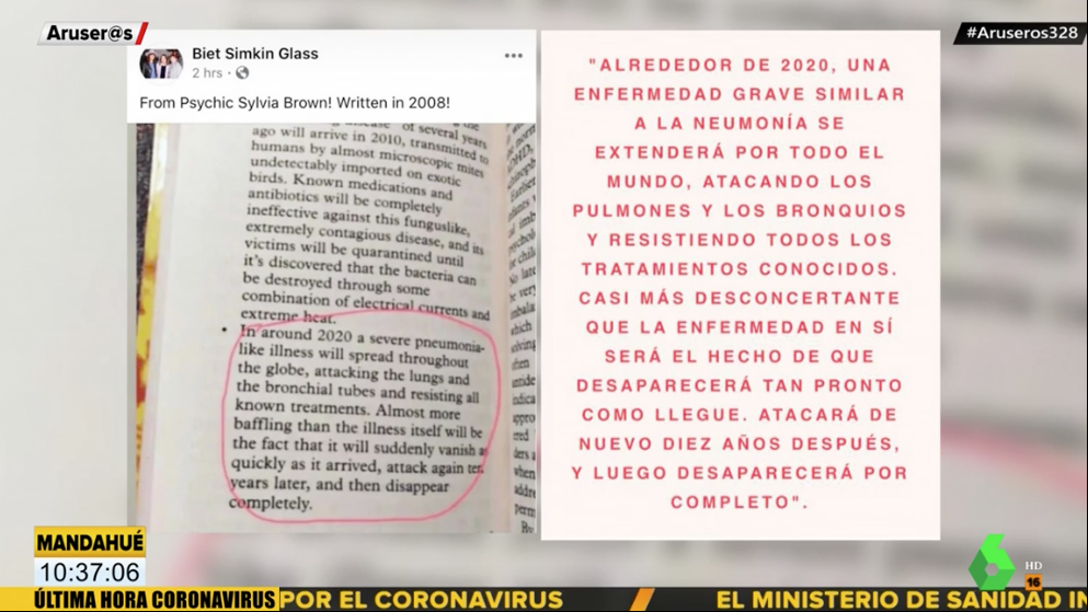 Una futuróloga predijo el coronavirus en 2008