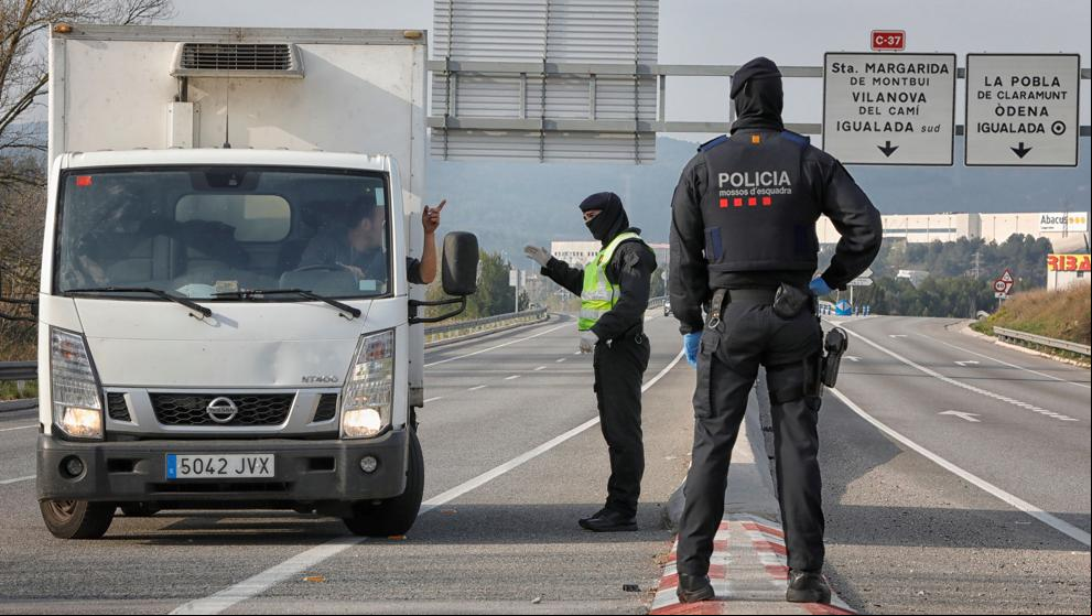 Abiertos dos puntos para intercambio de mercancías en la zona confinada en Òdena