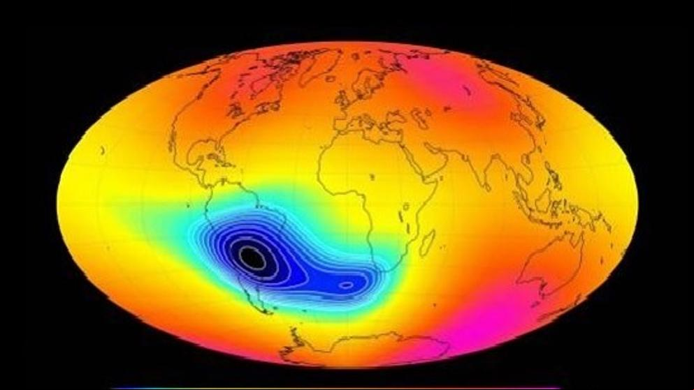Una gran anomalía del campo magnético terrestre desconcierta a los geofísicos