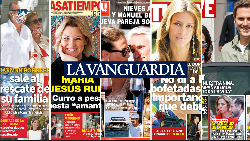 Carmen Borrego, María Jesús Ruiz, Nieves Álvarez, la madre de Adara y la bebé de Malú y Albert Rivera protagonizan las portadas