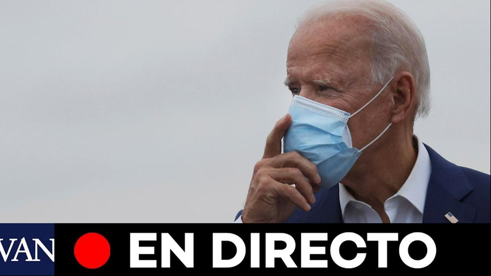 Joe Biden efectúa su voto una semana antes de las elecciones, en directo