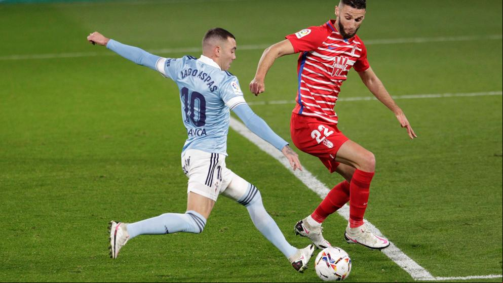 El Celta toma aire frente al Granada al ritmo de Aspas